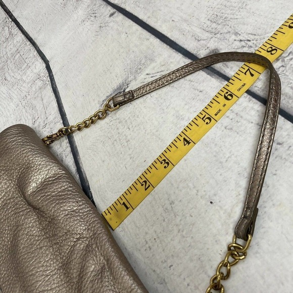 Fossil gold‎ shoulder bag fold over medium New Without Tags 11 X 7 - Picture 8 of 12